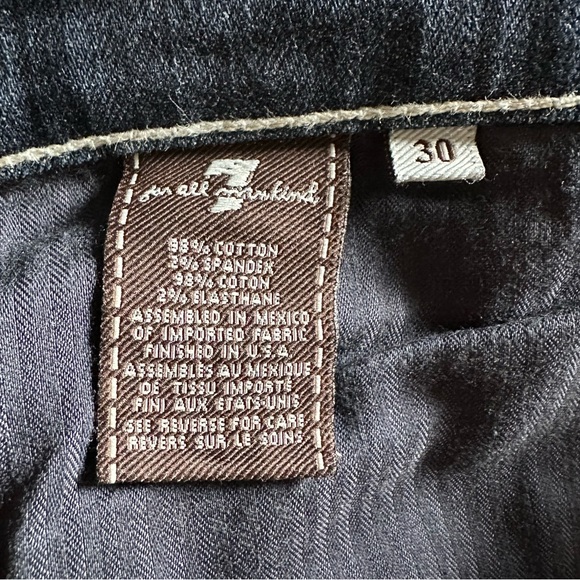 NWOT 7 For All Mankind Roxanne Super Vintage Destroyed Skinny Jeans 30 Fiji RARE - Picture 7 of 8